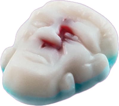 Ravazzi Frankenstein - griezelsnoep aardbeismaak 10 g - per zak van 1kg - uitdeel - halloween snoep