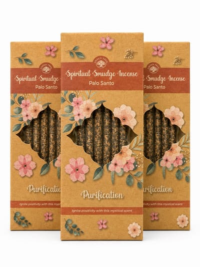 Green tree - wierook - palo santo - purification - spiritual smudge wierook - 3 doosjes van 8 wierookstokjes