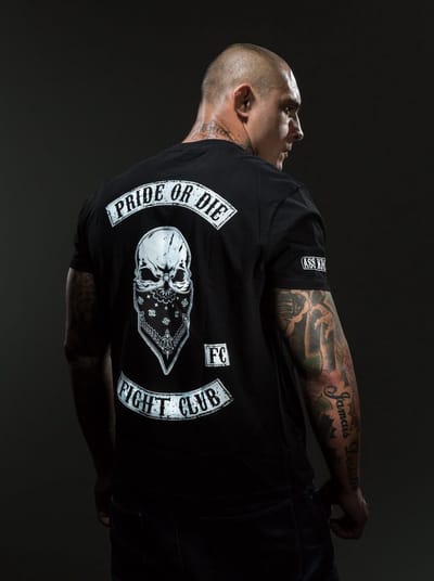 PRiDEorDiE FIGHT CLUB T Shirt Zwart - L