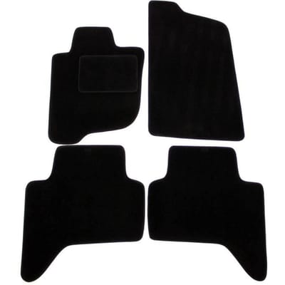 Vloermatten - Mitsubishi - L200 - Zwart velours - 4 stuks - Nauwkeurige pasvorm
