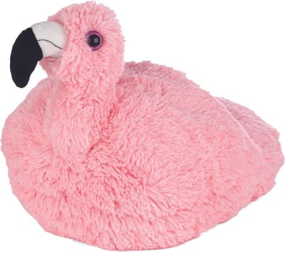 Cozy Noxxiez Voetenwarmer Flamingo Junior 35 Cm Pluche Roze