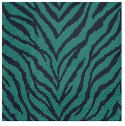 Dekoratief | Pakje 20 servetten 'Zebra Pattern' 33x33cm | A701843