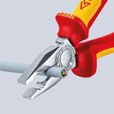 Isolerende Kombitang 160 mm - VDE-getest met Multi-component Handgrepen