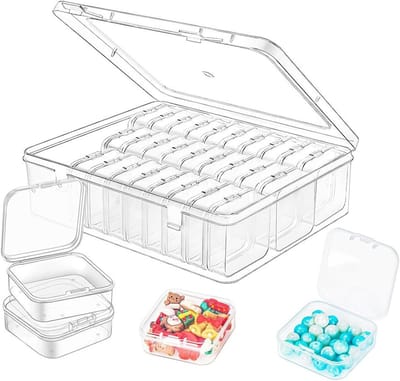 30 Kleine Plastic Opbergdozen met Deksel - Organizer voor Kralen, Pillen, Snoep en Sieraden