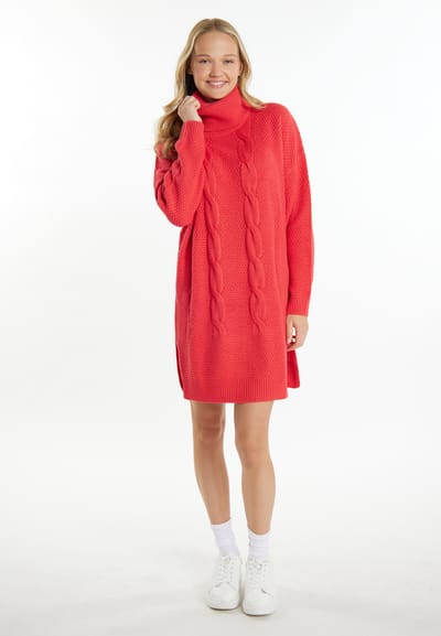 Mymo Gebreide jurk Dames rood