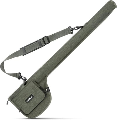 Draagbare opbergtas voor vliegvisstokken, canvas tas voor visgerei, duurzame en praktische rol voor vissen