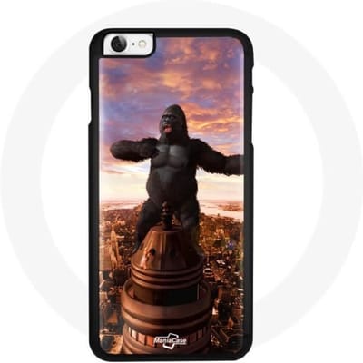 Coque - King Kong - Iphone 4 - Souple - Protection contre les chocs - Noir