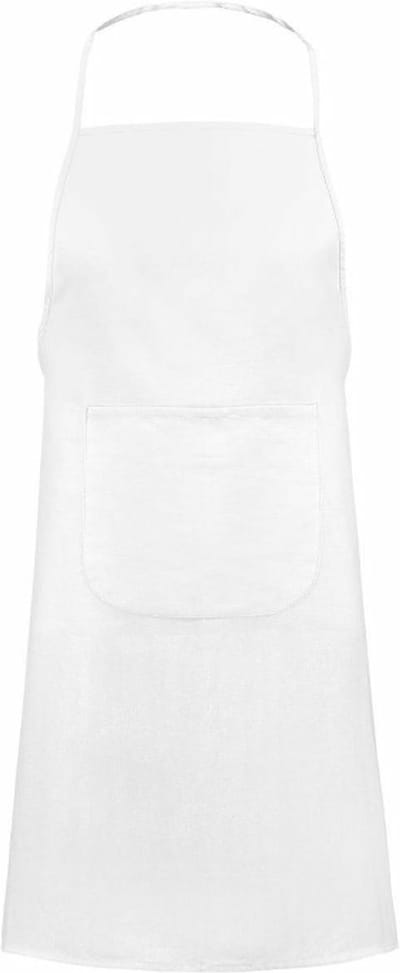 Benza Schort Keukenschort - 60 x 80 cm - Budget kwaliteit - Wit - Katoen - 10 stuks