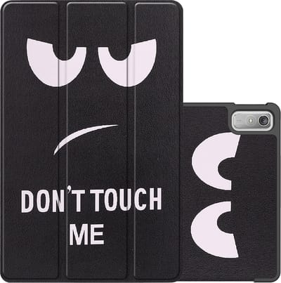 Hoes - Geschikt voor Lenovo Tab P11 (2e / 2nd Generatie) - Dun & Stevig - Trifold Bookcase - Hard Cover - Hardcover Book Case - Tablet Hoesje - Don't Touch Me