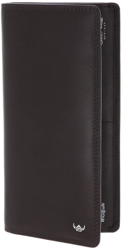 Golden Head Leren identiteitskaarthoesje Polo RFID Protect Brieftasche mit RV 4042 Dunkelbraun donkerbruin