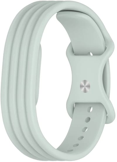 Strap-it Siliconen Bandje geschikt voor Fitbit Air - mist grijs