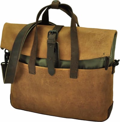 HAROLD'S Leren Business tas Laptoptas met laptopvak Twister Businessbag Natur Bruine