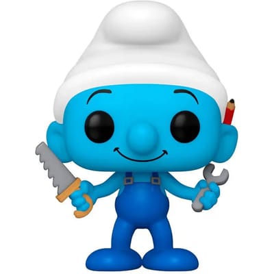 The Smurfs Handy Smurf (Knutselsmurf) vinyl figuur 1519 Funko Pop! meerkleurig