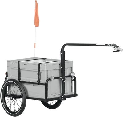 Fietskar voor kinderen - Kinderfietskar - Kinderbuggy - Fiets aanhanger - Familie