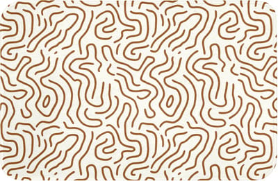 WC mat 60x40 cm - Antislip - Minimalistisch - Patroon - Terracotta - Toiletmat - Vloermat - Douchemat - Toilet tapijt - Toiletmatten
