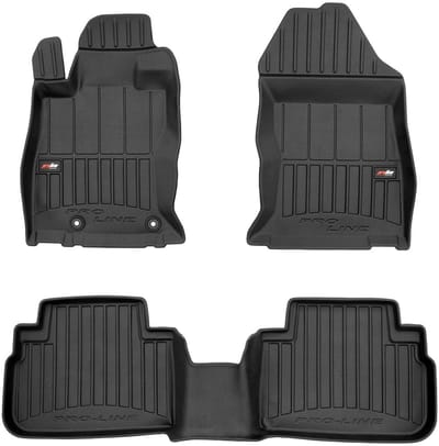 FROGUM 3D Rubbermatten voor Subaru Forester V 2018- – 3-delige Set – Hoge Rand 6cm – Maatwerk – Geurloos