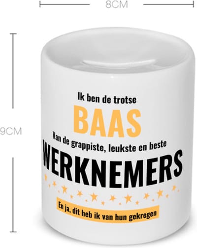 Akyol - ik ben de trotste baas van de grappigste, leukste en beste werknemers, en ja dit heb ik van hun gekregen koffiemok - theemok - Baas - trotste baas - collega's - werknemers - verjaardagscadeau - verjaardag - leuke cadeau - gift - 350 ML inhoud