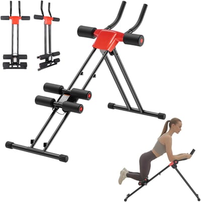 buikspiertrainer - opvouwbaar en verstelbaar - Buiktrainer - Buikspierapparaat - fitnessapparatuur