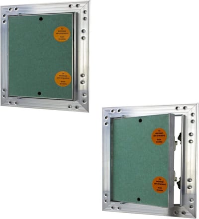 Revisieklep 200x200mm voor Gipskarton 12.5mm, Onderhoudsdeur met Aluminium Frame, Geschikt voor Vochtige Ruimtes