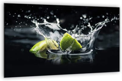 Keramische Kookplaat Protector - Snijplank Werkblad - Keuken Werkruimte - Gehard Glas Paneel - 80x52 cm - Fruit Patroon