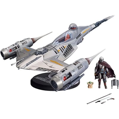Hasbro The Mandalorian N-1 Starfighter The Mandalorian Star Wars Figuur Zilver