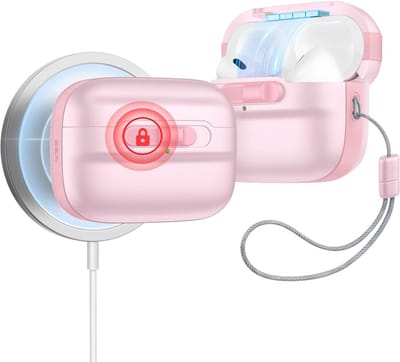 Beschermhoes voor AirPods Pro 2 (1e & 2e Generatie) met MagSafe en Dekselvergrendeling