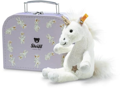 Steiff Knuffel Eenhoorn Unica in Koffertje Wit 20 cm
