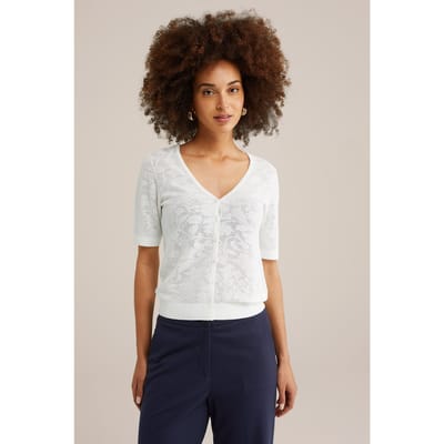 WE Fashion Knitted Cardigan Off-white Taglia: XS | Giacche Outlet | Donna | Bianco