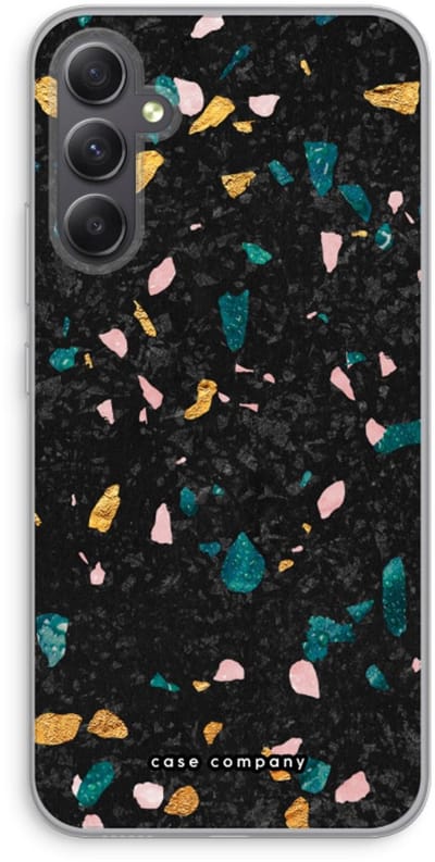 Case Company® - Hoesje geschikt voor Samsung Galaxy A34 hoesje - Terrazzo N°10 - Soft Cover Telefoonhoesje - Bescherming aan alle Kanten en Schermrand
