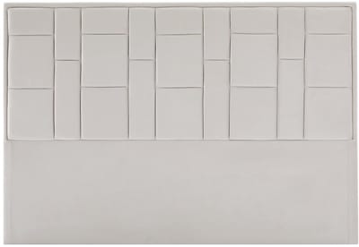 Vente-unique Hoofdeinde 180 cm - Fluweel - Beige - HERMINE