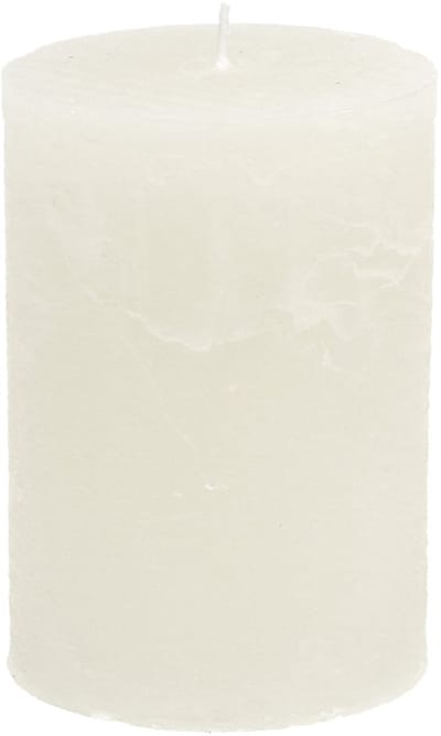Effen pilaarkaarsen, wit, 70x80mm, 35 uur brandtijd, set van 4, advent