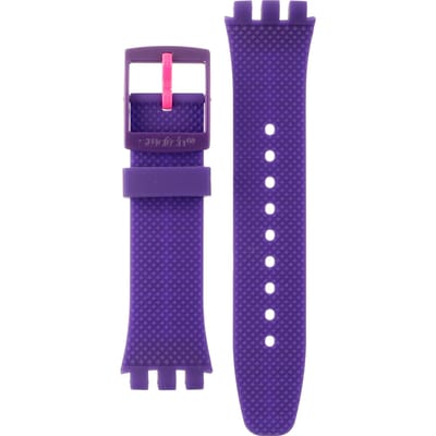 Swatch Plastic - New Chrono - SUS ASUSK400 SUSK400 Purp-Lol Horlogeband