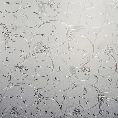 Matfolie decoratieve glazen Raamsticker - Wheat Flower Privacy Raamfolie niet-lijm - Statische raamfolie anti-UV - 45 cm x 100 cm