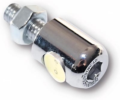 LED Kentekenverlichting Chroom met M6 Schroefdraad E-gekeurd