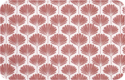 WC mat 80x50 cm - Antislip - Waaier - Motief - Terra - Toiletmat - Vloermat - Douchemat - Toilet tapijt - Toiletmatten