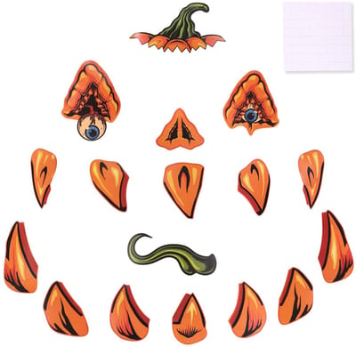 Dailygoods- Kofferbakdecoratie Multicolor - Halloween Decoratie - SUV Decoratie - Feestbenodigdheden - PVC Materiaal - Set met 81 Onderdelen - Autodecoratie