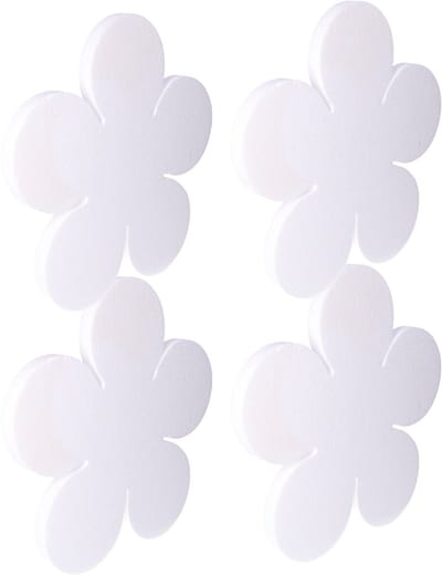 4x stuks knutselen/hobby piepschuim vormen en figuren bloemetjes 40 cm