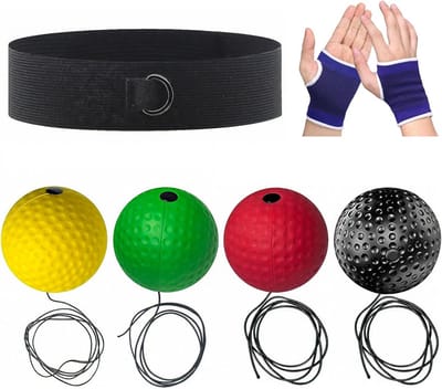 Bokstraining Bal Set - Reflexbal & Trainingsapparaat voor Reactie en Behendigheid