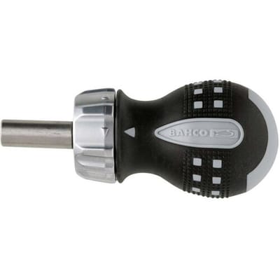 Bahco stubby ratelschroevendraaier - 1/4 - 95mm