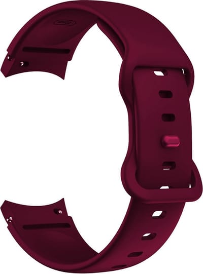 Siliconen bandje - geschikt voor Samsung Galaxy Watch 7 / Watch FE / Watch 6 / Watch 6 Classic / Watch 5 / Watch 5 Pro / Watch 4 / Watch 4 Classic - bordeauxrood