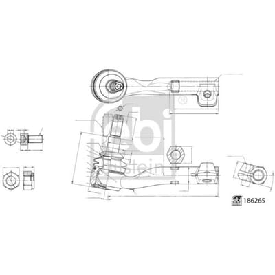 Spoorstangeinde FEBI BILSTEIN 186265