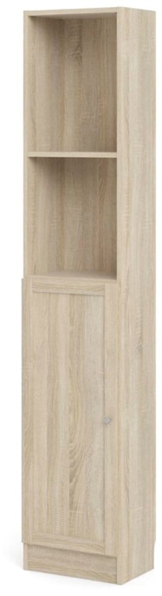 Base wandkast 1 plank en 1 deur eiken structuur decor .