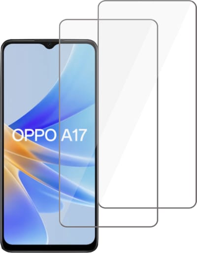 2x Geschikt voor Oppo A17 Screenprotector - Geschikt voor Oppo A17 Beschermglas Screen Protector 9H Glas