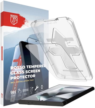Rosso Screenprotector Geschikt voor Samsung Galaxy S24 Ultra | Gehard Glas | Beschermglas | Glasplaatje | Case Friendly | Met Installatietray | Eenvoudige montage