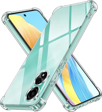 Hoesje geschikt voor Oppo A58 4G - Techsuit Shockproof Silicone Back Cover - Transparant