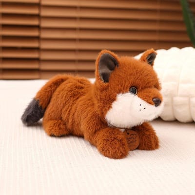 Kawaii Vos Pluche Pop Kussen Zacht Rond Zittend Liggend Dier Speelgoed Huisdecoratie Cadeau Voor Kinderen Jongens Meisjes 35cm-40cm
