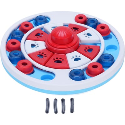 Honden Puzzelspeelgoed Langzame Voederbak Stimuleer Huisdier Intelligentie Leuk Interactief Snoep Trainingsspel rood