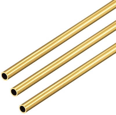 Dailygoods- Messing Buis - 18 mm Buitendiameter - 0,5 mm Wanddikte - 300 mm Lengte - Naadloze Pijp - Hoge Sterkte