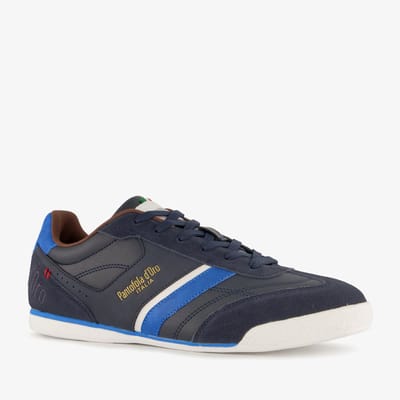 Pantofola d'Oro leren heren sneakers blauw - Maat 40 - Uitneembare zool