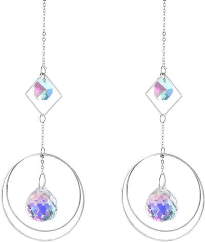 Zonnevanger kristal voor raamdecoratie, decoratieve zonnecatcher om op te hangen, sfeervolle kristalhangertjes